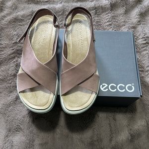 Ecco Wedge Cork Sandals (NEW)